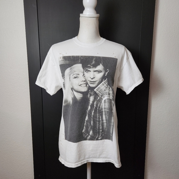 Blondie & David Bowie T-Shirt Size S/M - Picture 1 of 11